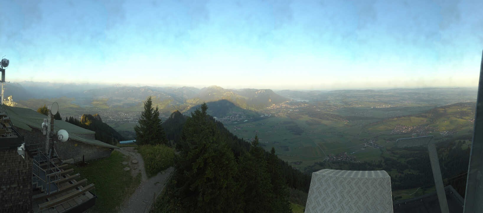 Archiv Foto Webcam Grünten - Ausblick auf Sonthofen und Immenstadt