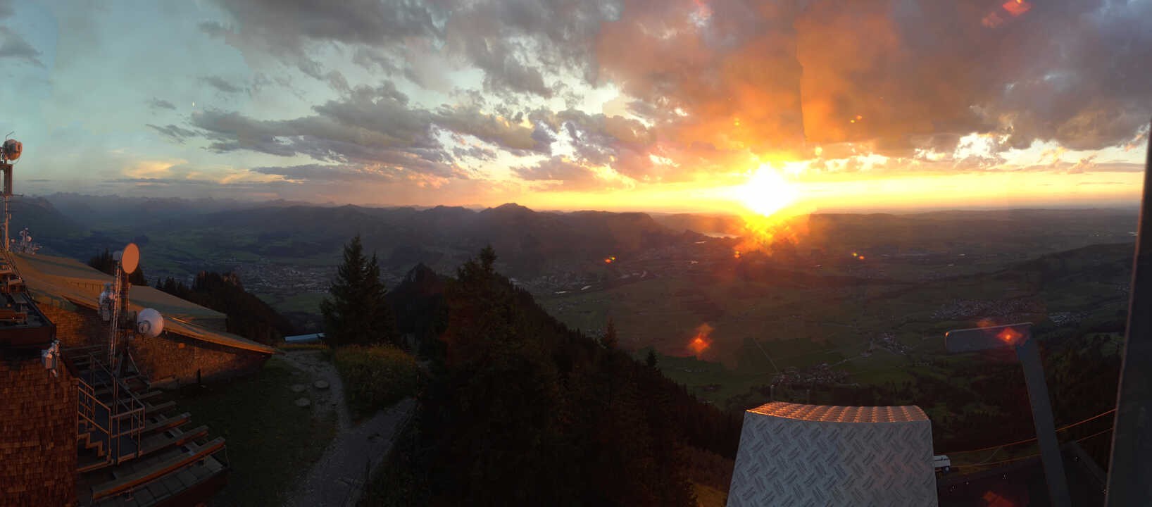 Archiv Foto Webcam Grünten - Ausblick auf Sonthofen und Immenstadt
