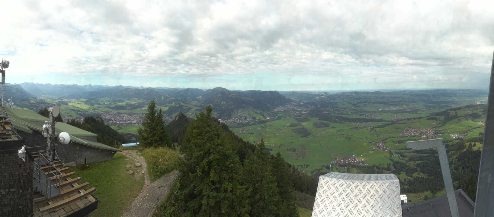 Archived image Webcam Grünten - View over Sonthofen and Immenstadt