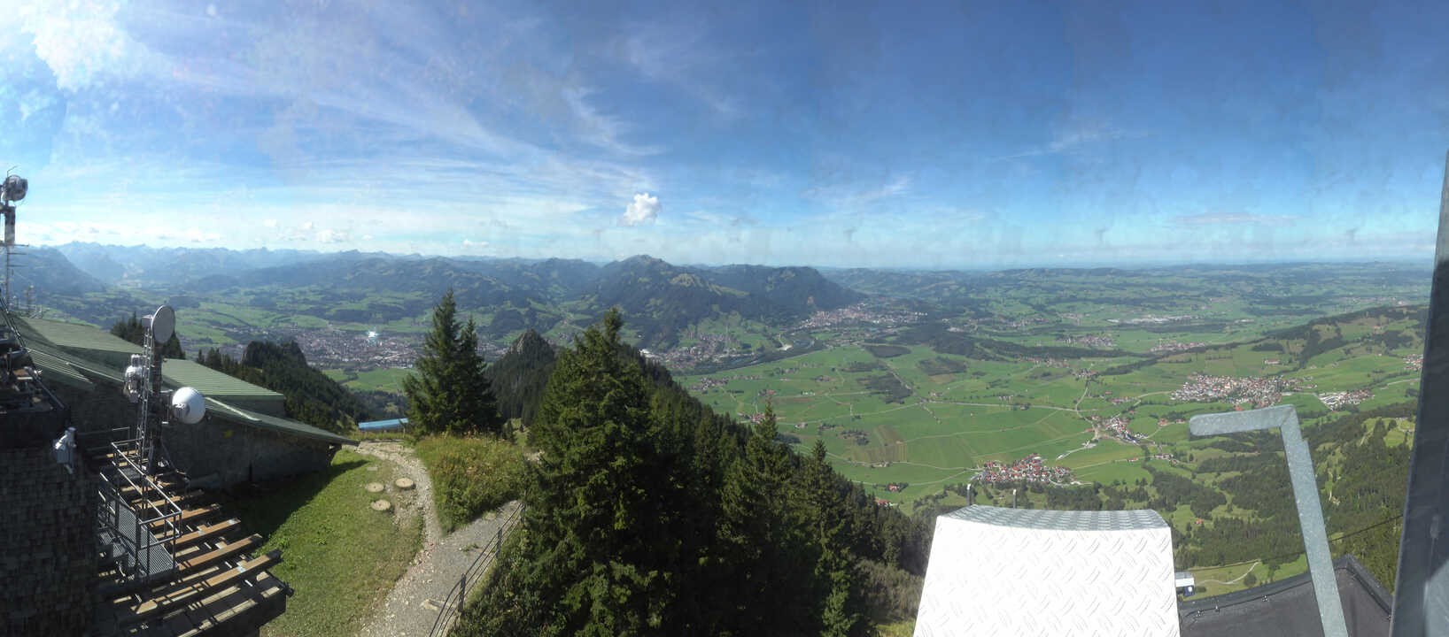 Archived image Webcam Grünten - View over Sonthofen and Immenstadt
