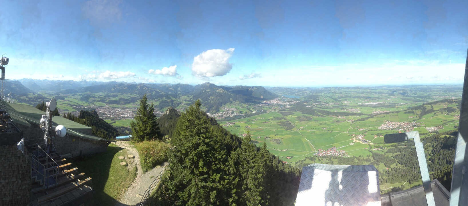 Archiv Foto Webcam Grünten - Ausblick auf Sonthofen und Immenstadt
