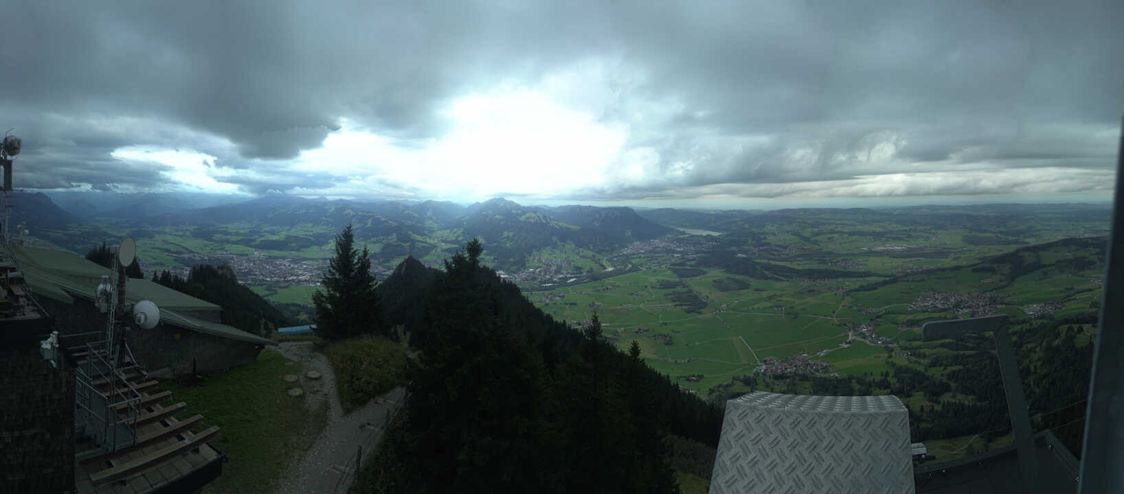 Archiv Foto Webcam Grünten - Ausblick auf Sonthofen und Immenstadt