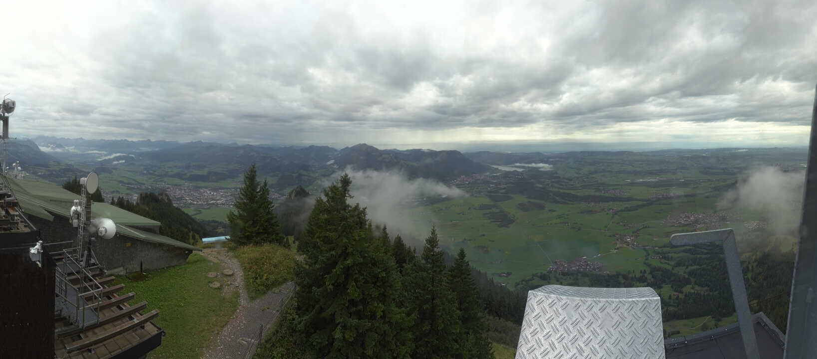 Archived image Webcam Grünten - View over Sonthofen and Immenstadt