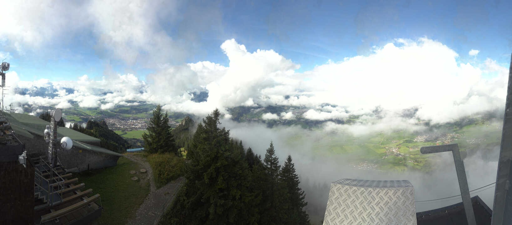 Archiv Foto Webcam Grünten - Ausblick auf Sonthofen und Immenstadt