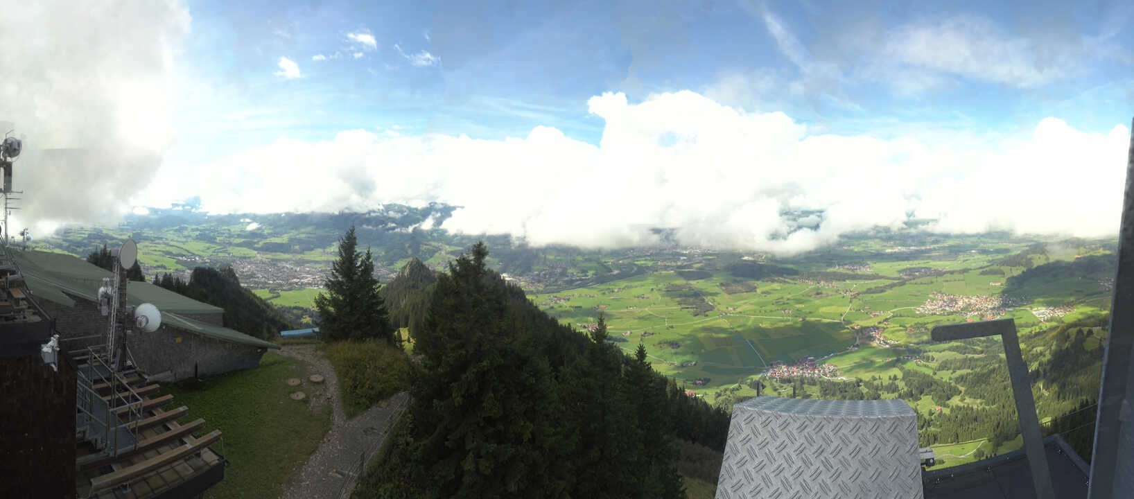 Archiv Foto Webcam Grünten - Ausblick auf Sonthofen und Immenstadt