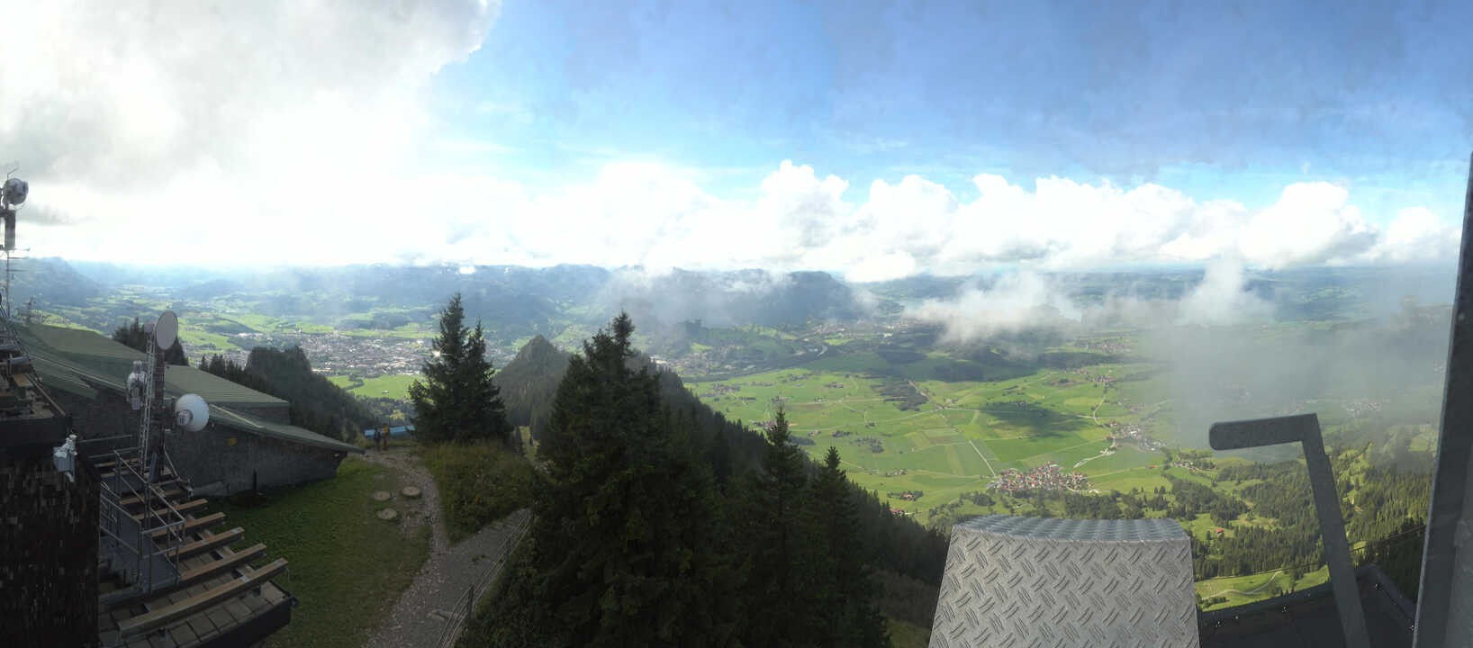 Archiv Foto Webcam Grünten - Ausblick auf Sonthofen und Immenstadt