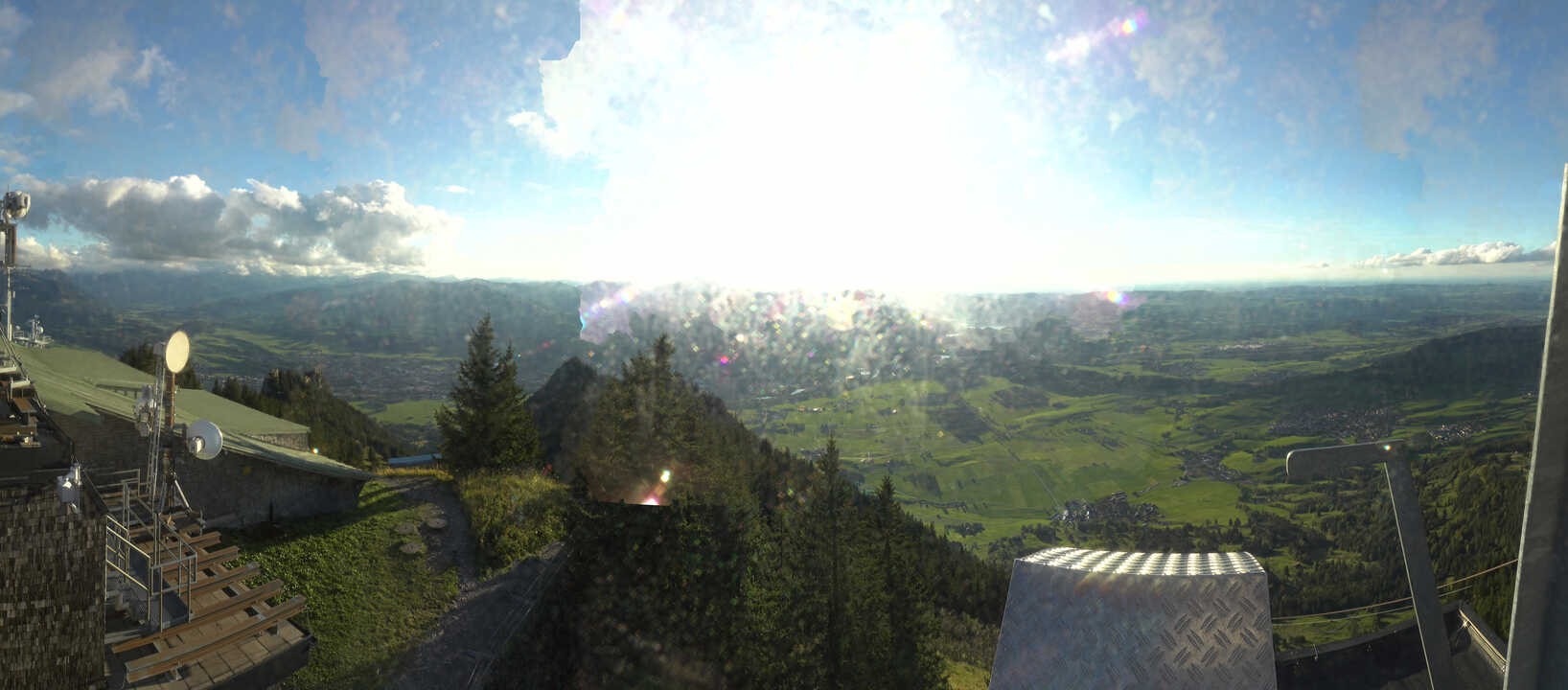 Archiv Foto Webcam Grünten - Ausblick auf Sonthofen und Immenstadt