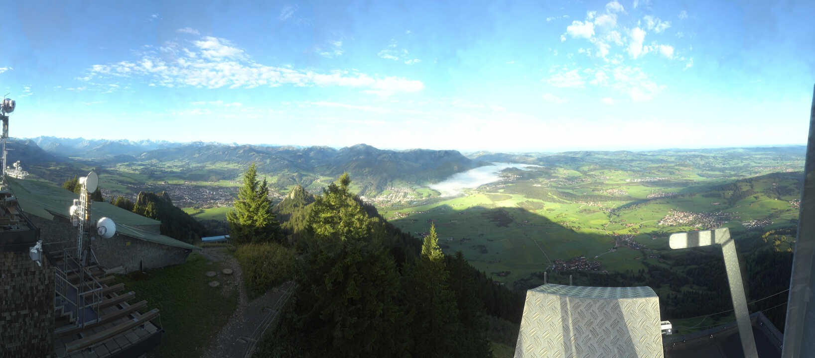 Archiv Foto Webcam Grünten - Ausblick auf Sonthofen und Immenstadt