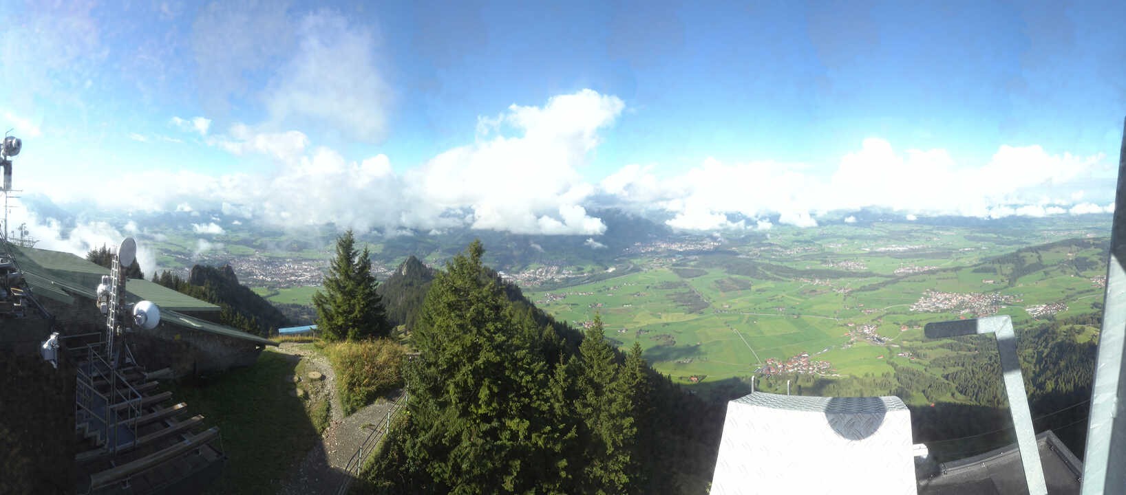 Archived image Webcam Grünten - View over Sonthofen and Immenstadt