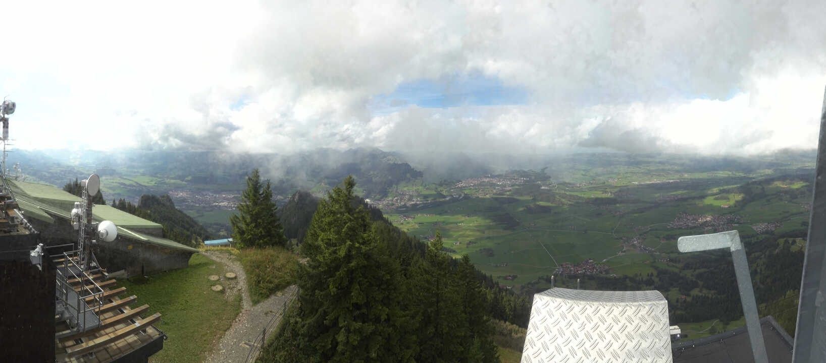 Archived image Webcam Grünten - View over Sonthofen and Immenstadt