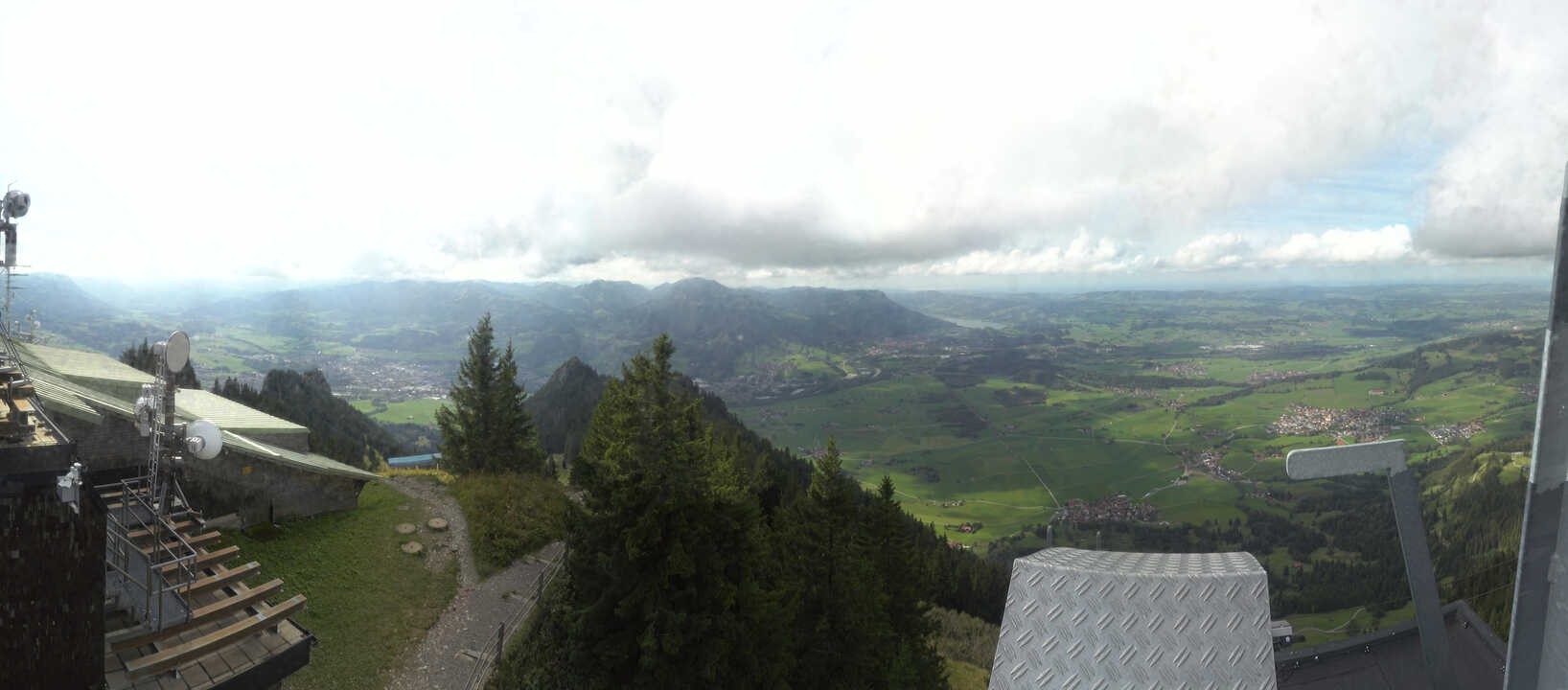 Archived image Webcam Grünten - View over Sonthofen and Immenstadt