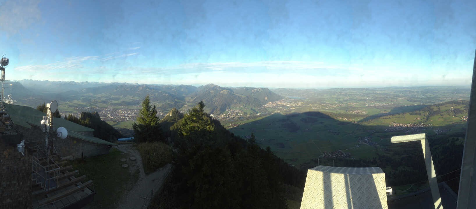 Archiv Foto Webcam Grünten - Ausblick auf Sonthofen und Immenstadt
