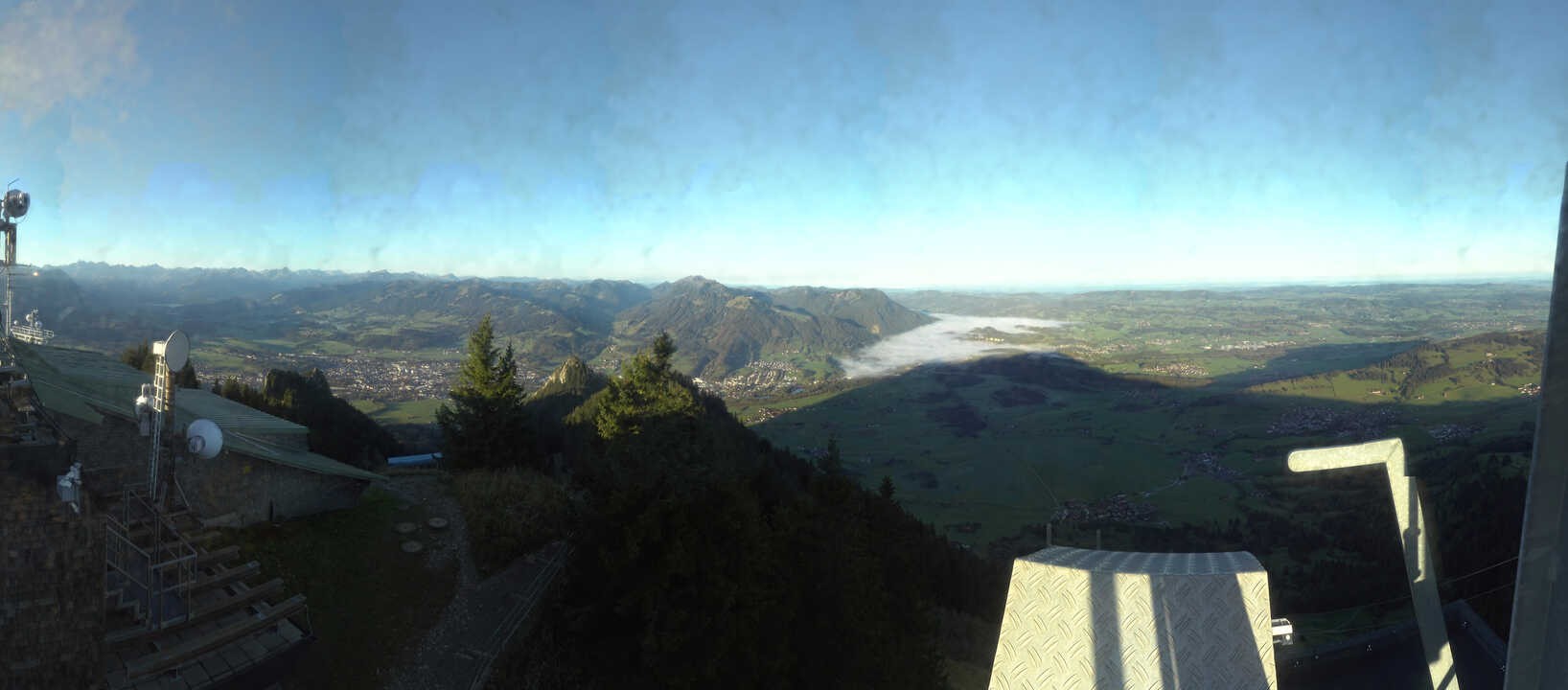 Archiv Foto Webcam Grünten - Ausblick auf Sonthofen und Immenstadt