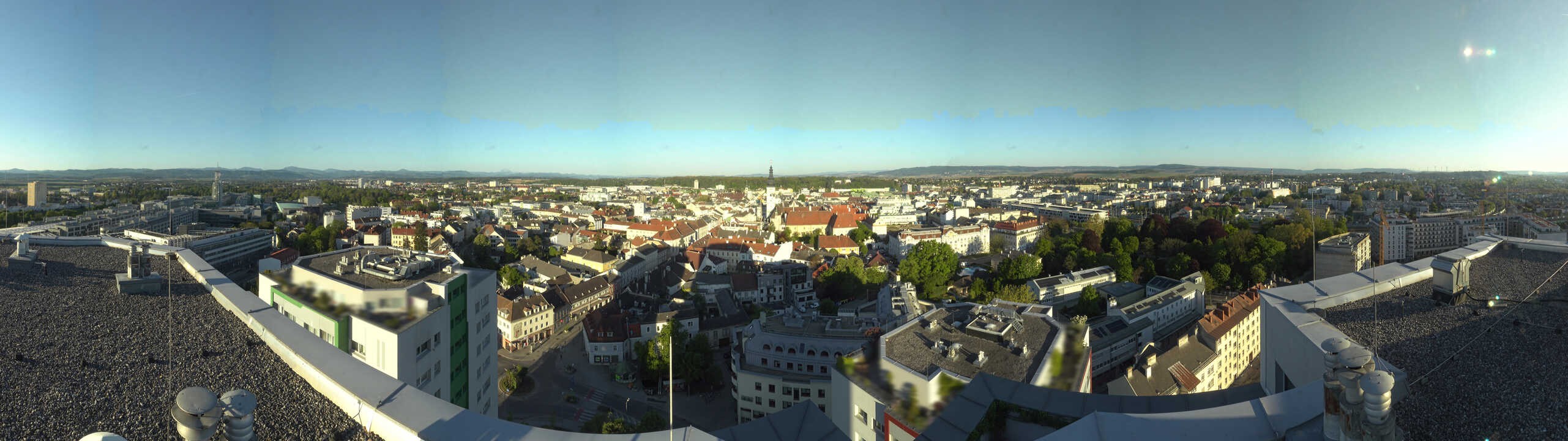 Archiv Foto Webcam St. Pölten - Blick über die Stadt