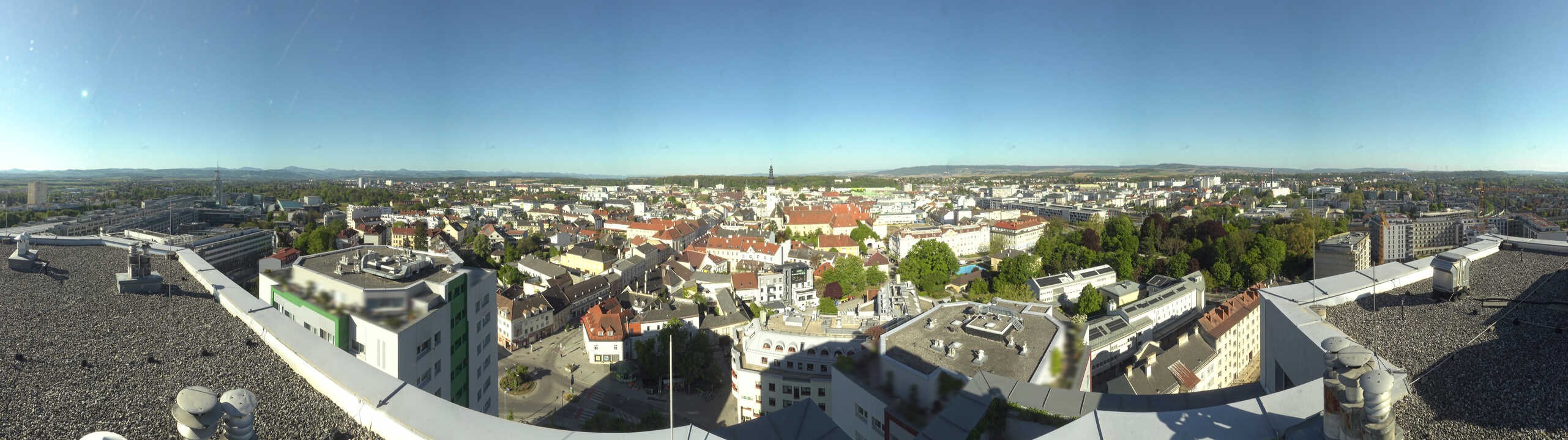 Archiv Foto Webcam St. Pölten - Blick über die Stadt