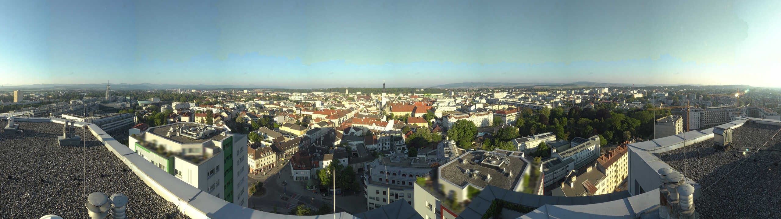 Archiv Foto Webcam St. Pölten - Blick über die Stadt
