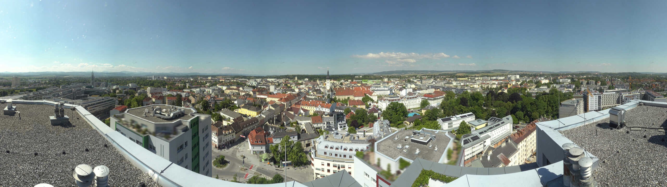 Archiv Foto Webcam St. Pölten - Blick über die Stadt