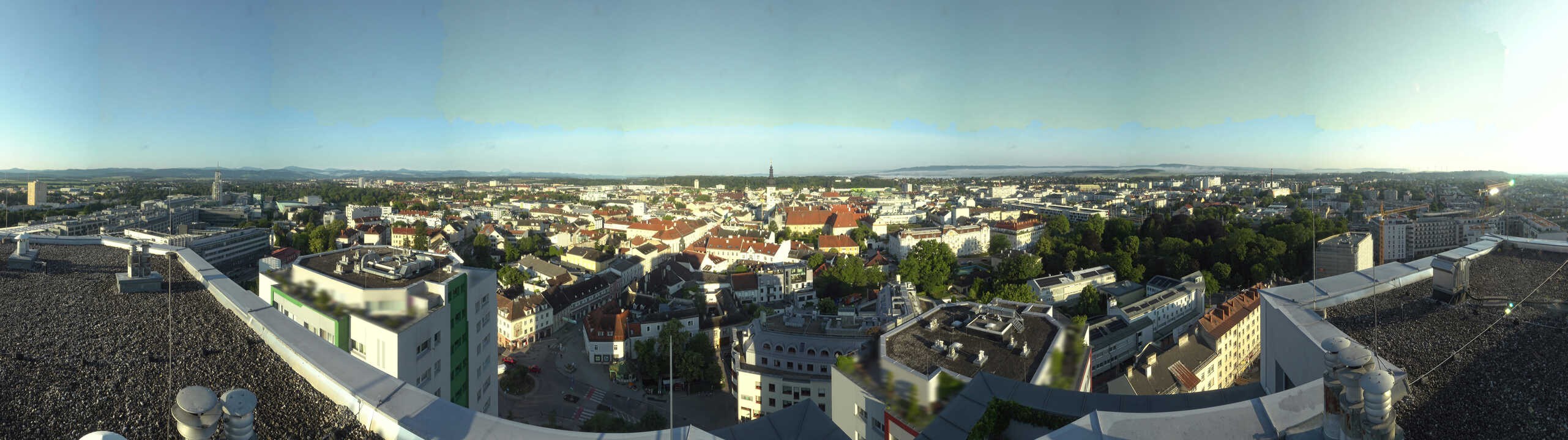 Archiv Foto Webcam St. Pölten - Blick über die Stadt