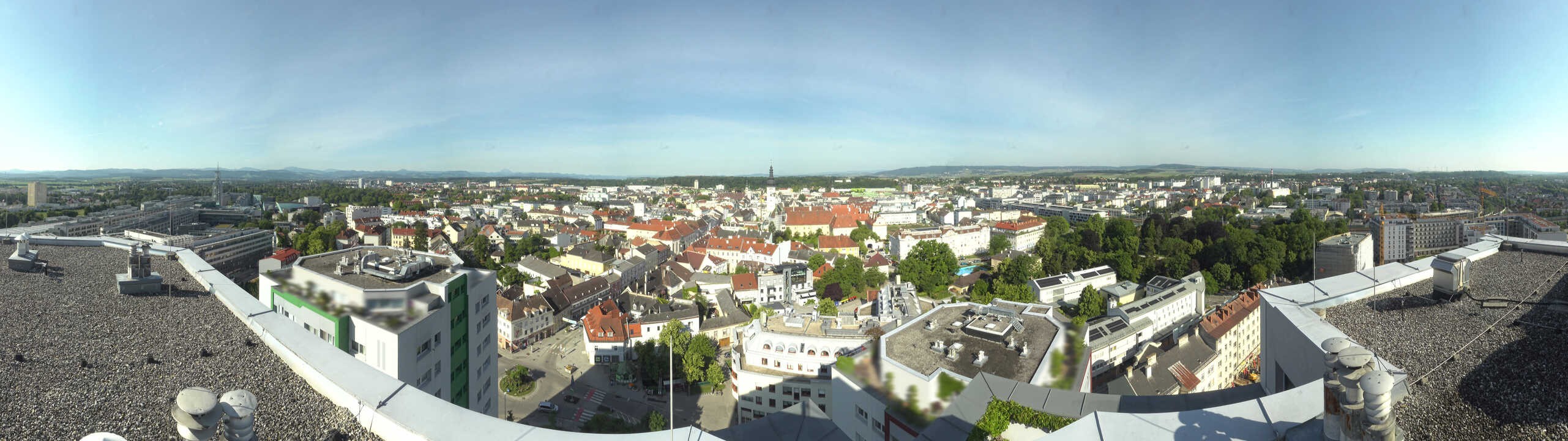 Archiv Foto Webcam St. Pölten - Blick über die Stadt