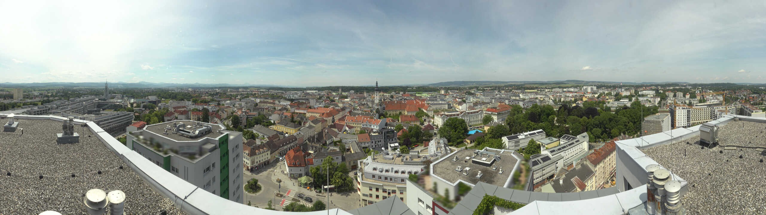 Archiv Foto Webcam St. Pölten - Blick über die Stadt