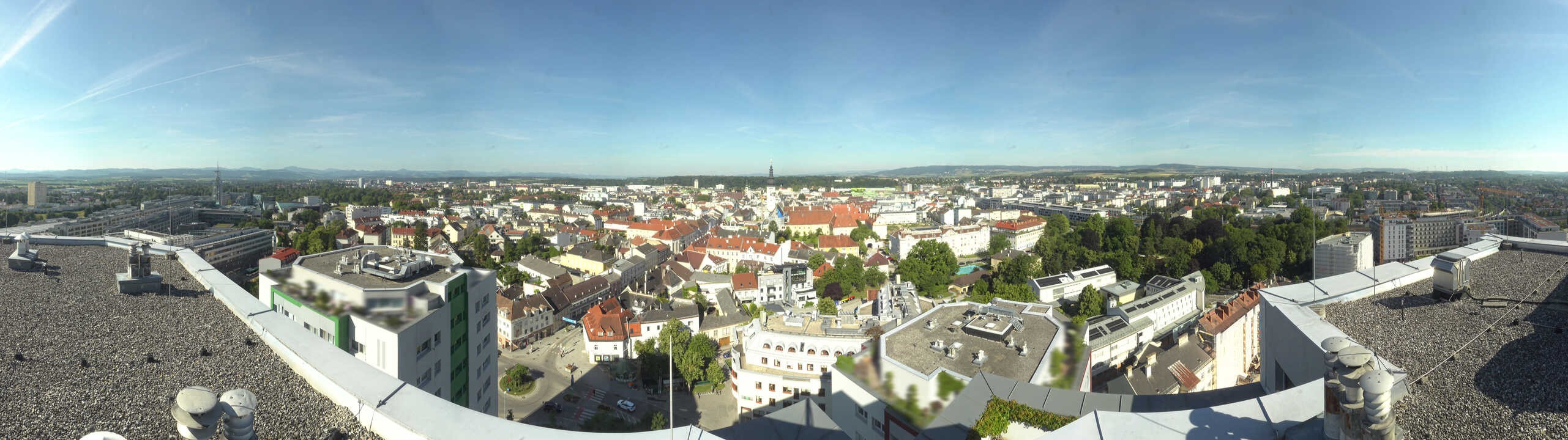 Archiv Foto Webcam St. Pölten - Blick über die Stadt