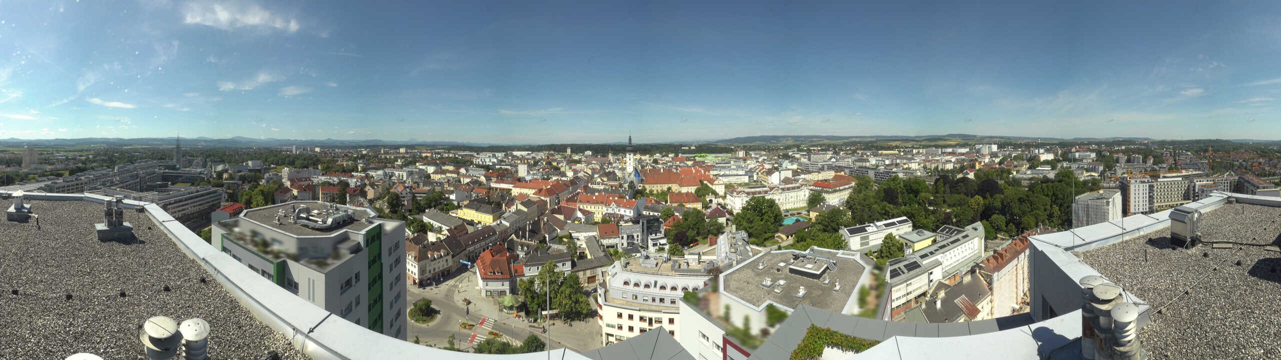 Archiv Foto Webcam St. Pölten - Blick über die Stadt