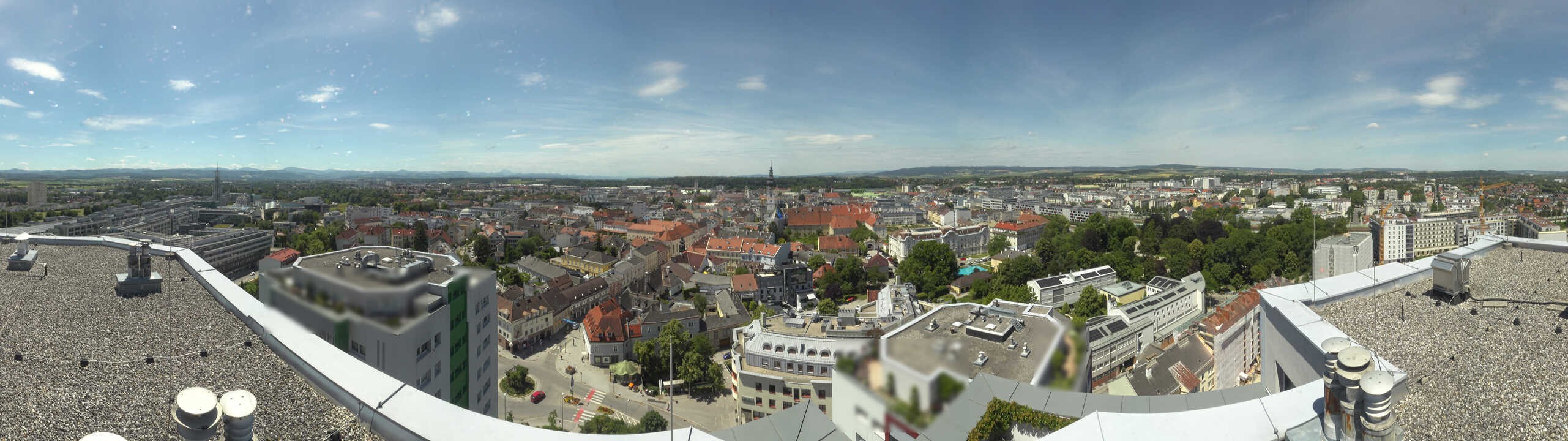 Archiv Foto Webcam St. Pölten - Blick über die Stadt
