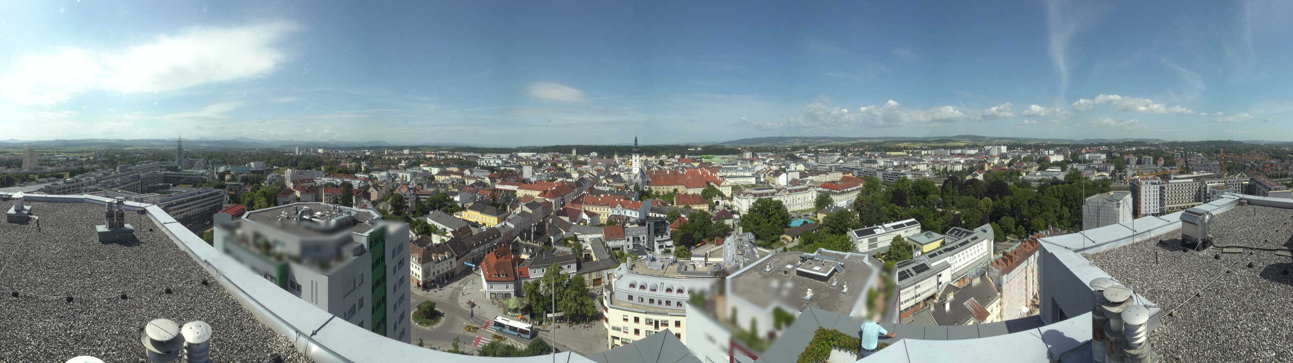 Archiv Foto Webcam St. Pölten - Blick über die Stadt