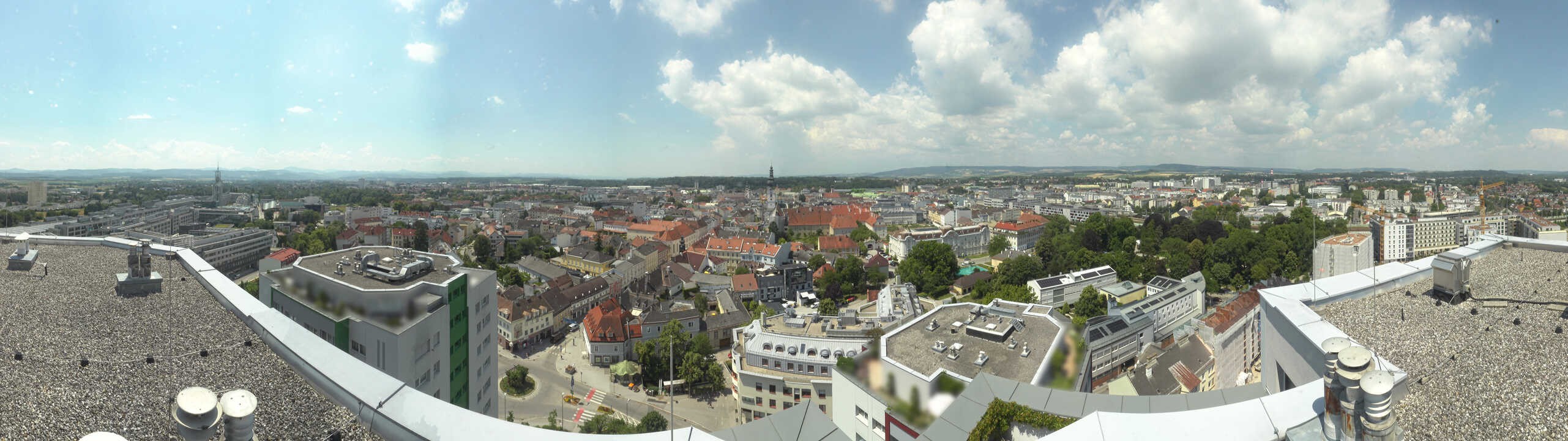 Archived image Webcam St. Pölten - View over the city