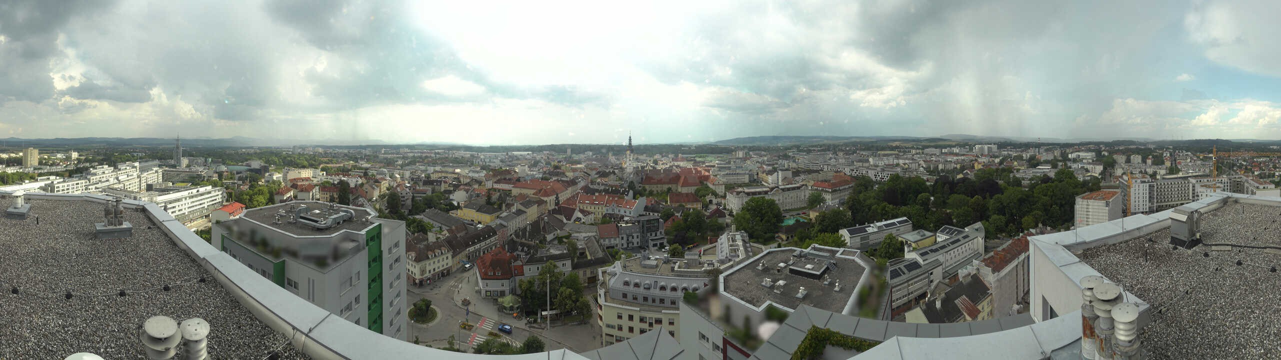 Archived image Webcam St. Pölten - View over the city