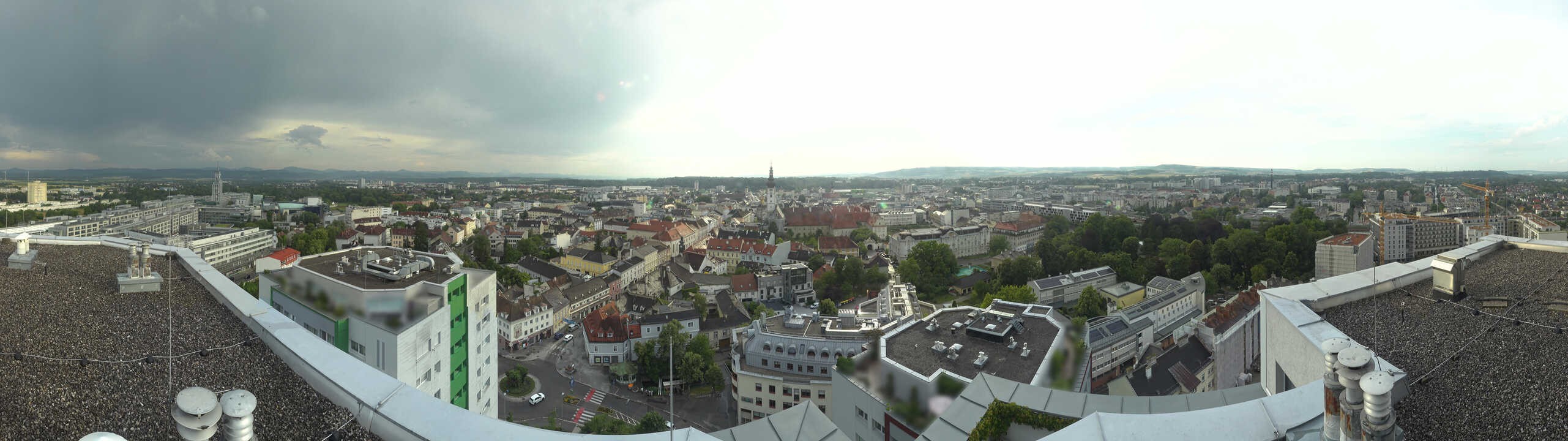 Archived image Webcam St. Pölten - View over the city