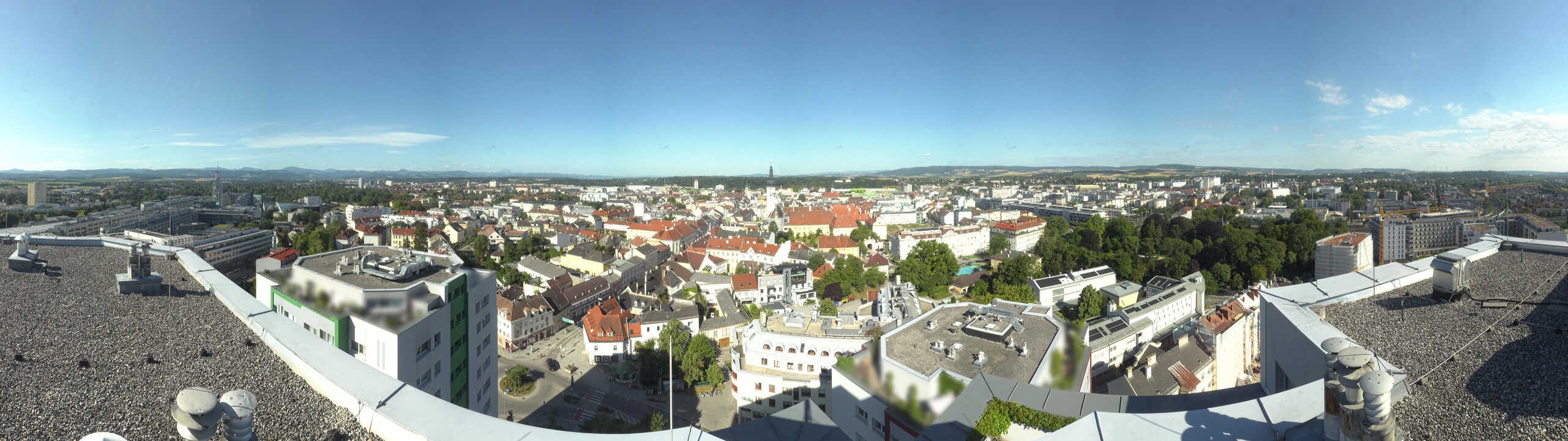 Archiv Foto Webcam St. Pölten - Blick über die Stadt