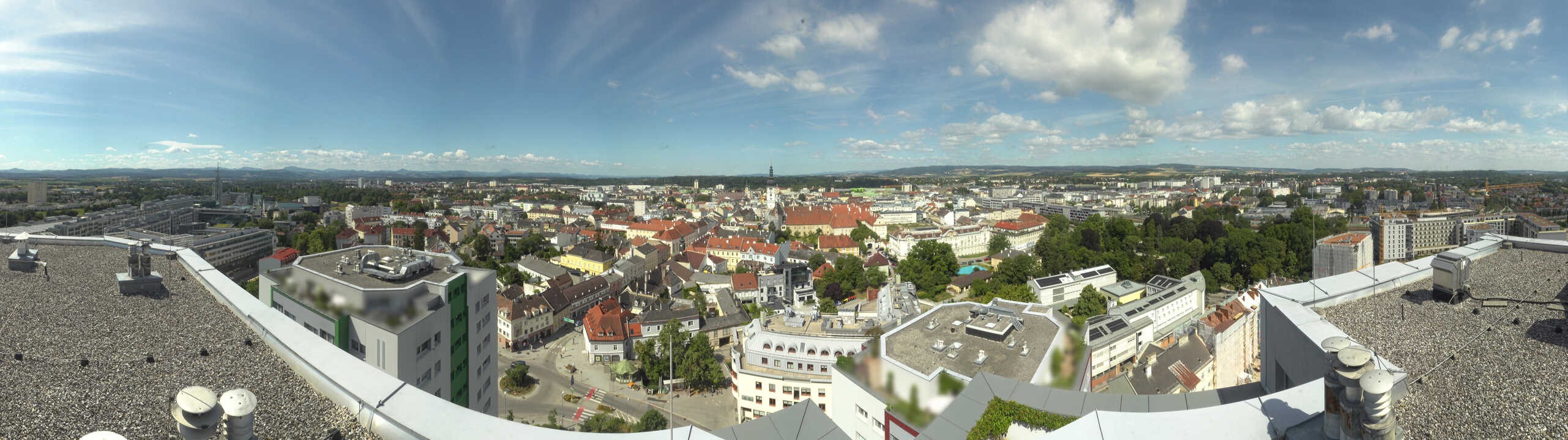 Archiv Foto Webcam St. Pölten - Blick über die Stadt