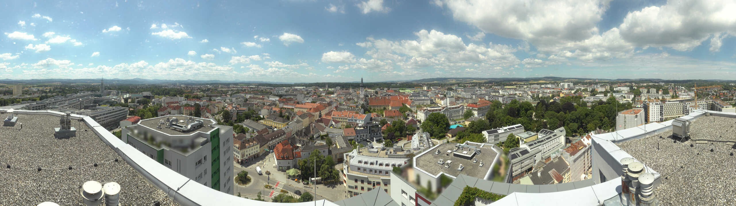 Archiv Foto Webcam St. Pölten - Blick über die Stadt