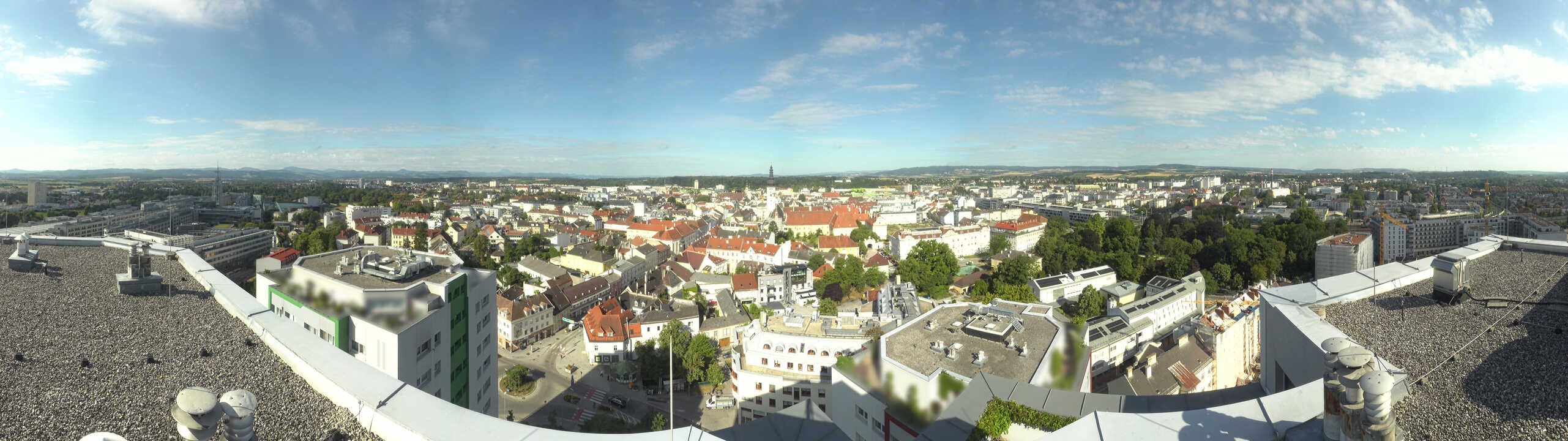 Archiv Foto Webcam St. Pölten - Blick über die Stadt