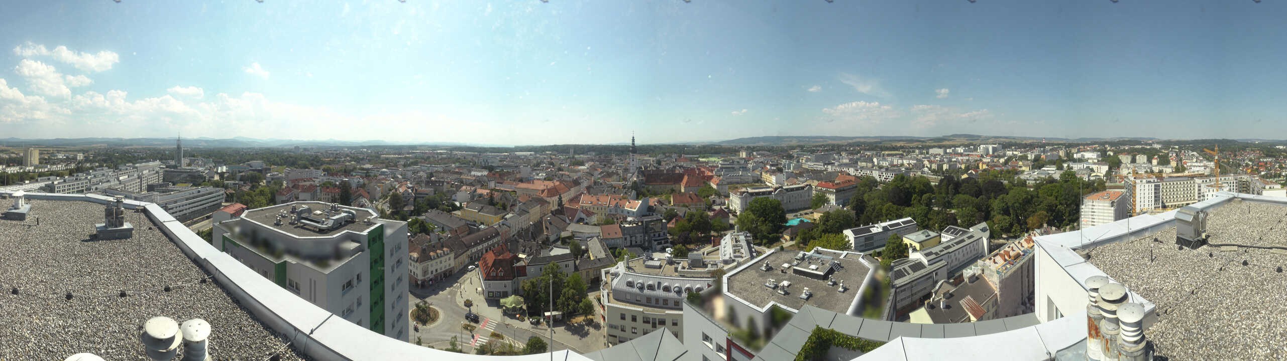 Archiv Foto Webcam St. Pölten - Blick über die Stadt