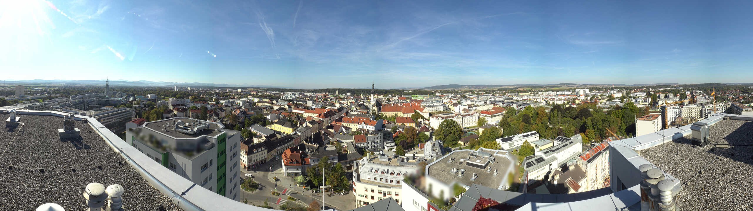 Archiv Foto Webcam St. Pölten - Blick über die Stadt