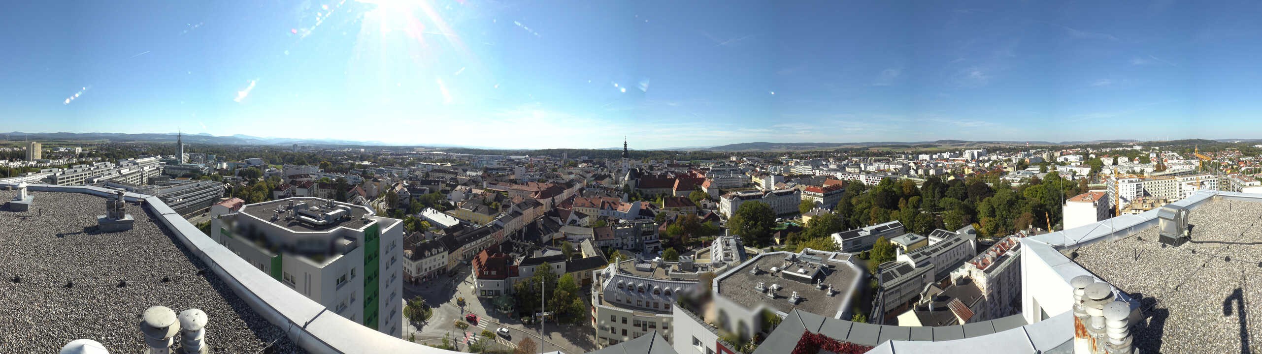 Archiv Foto Webcam St. Pölten - Blick über die Stadt