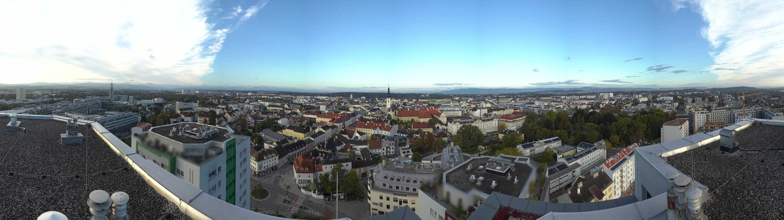 Archiv Foto Webcam St. Pölten - Blick über die Stadt