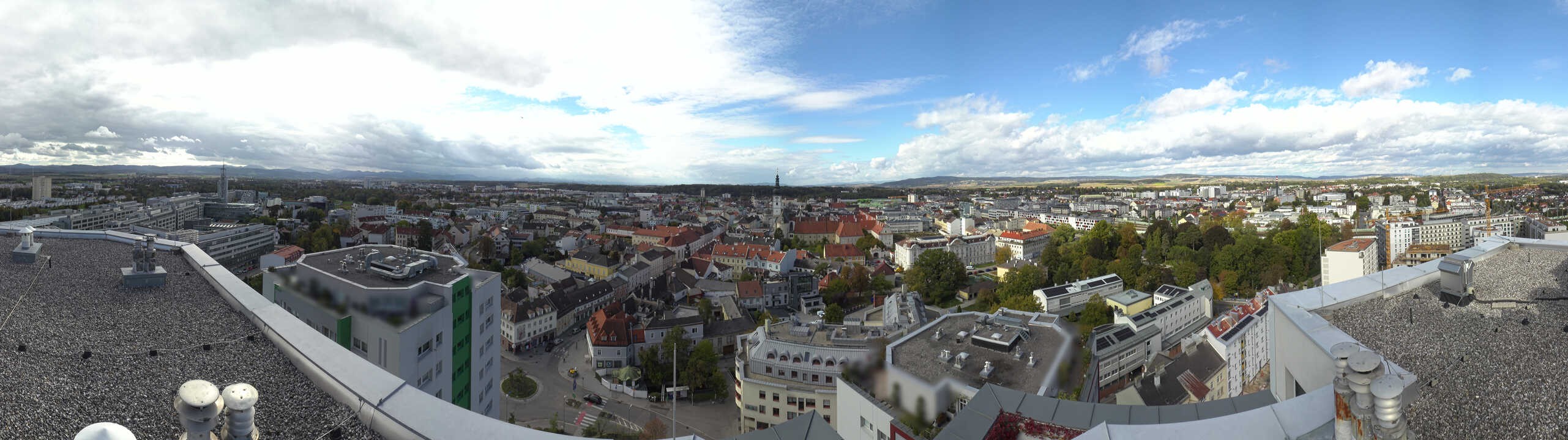 Archiv Foto Webcam St. Pölten - Blick über die Stadt