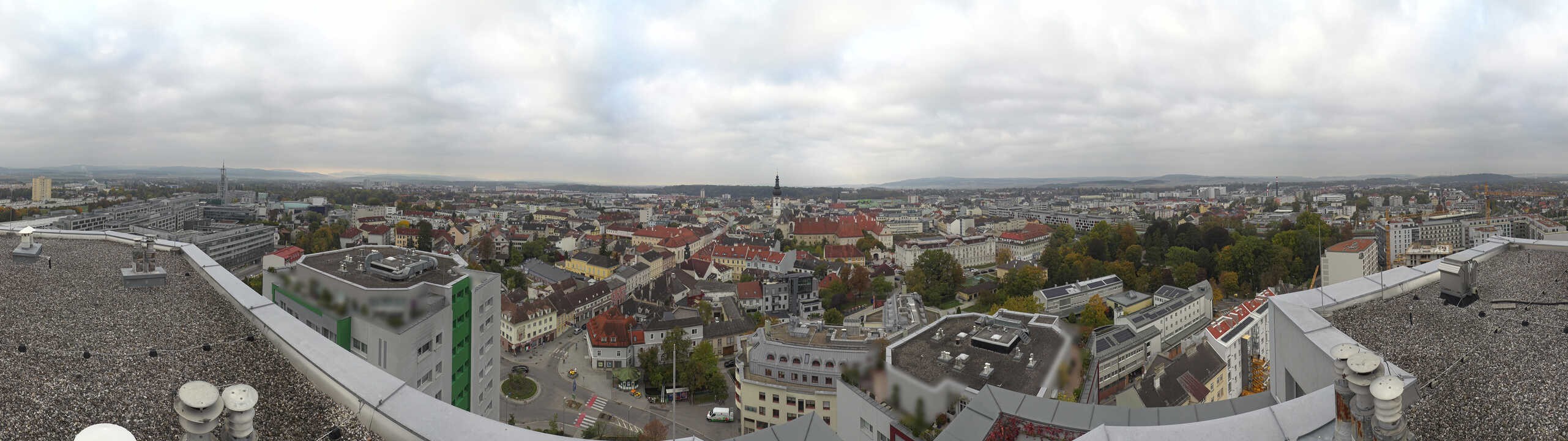 Archiv Foto Webcam St. Pölten - Blick über die Stadt