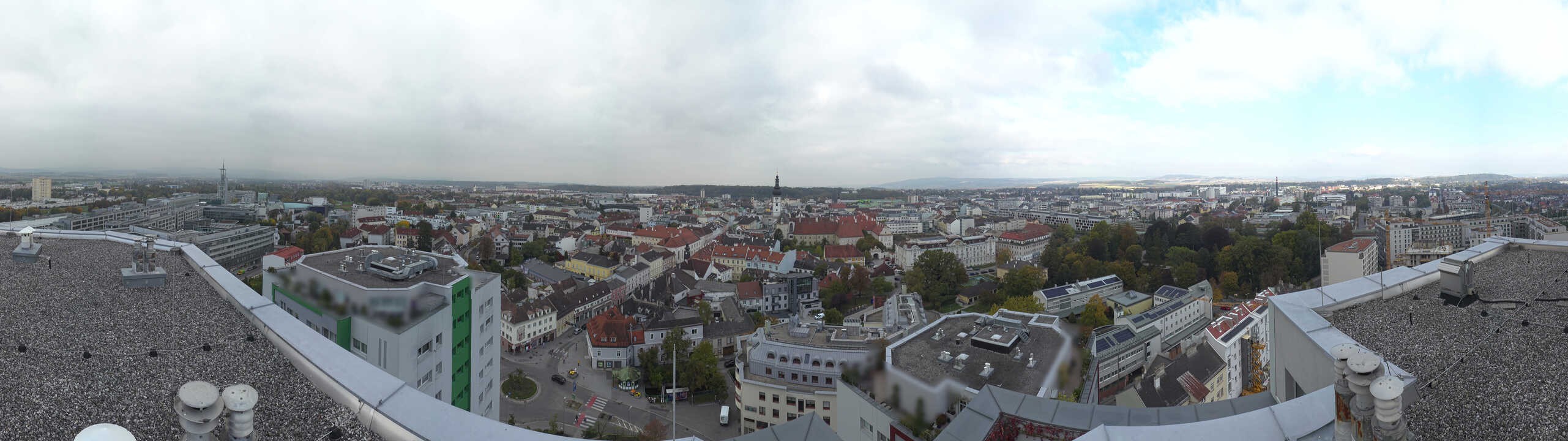 Archiv Foto Webcam St. Pölten - Blick über die Stadt