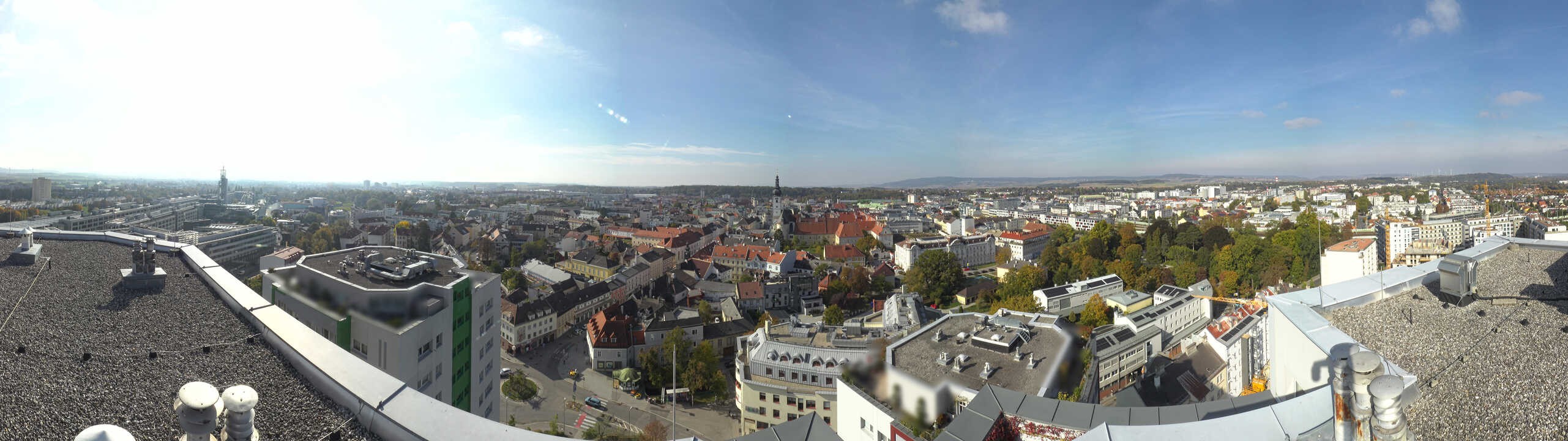Archiv Foto Webcam St. Pölten - Blick über die Stadt