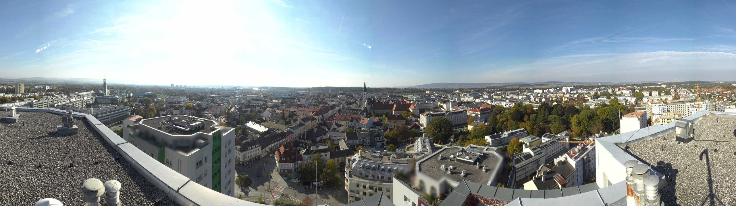 Archiv Foto Webcam St. Pölten - Blick über die Stadt