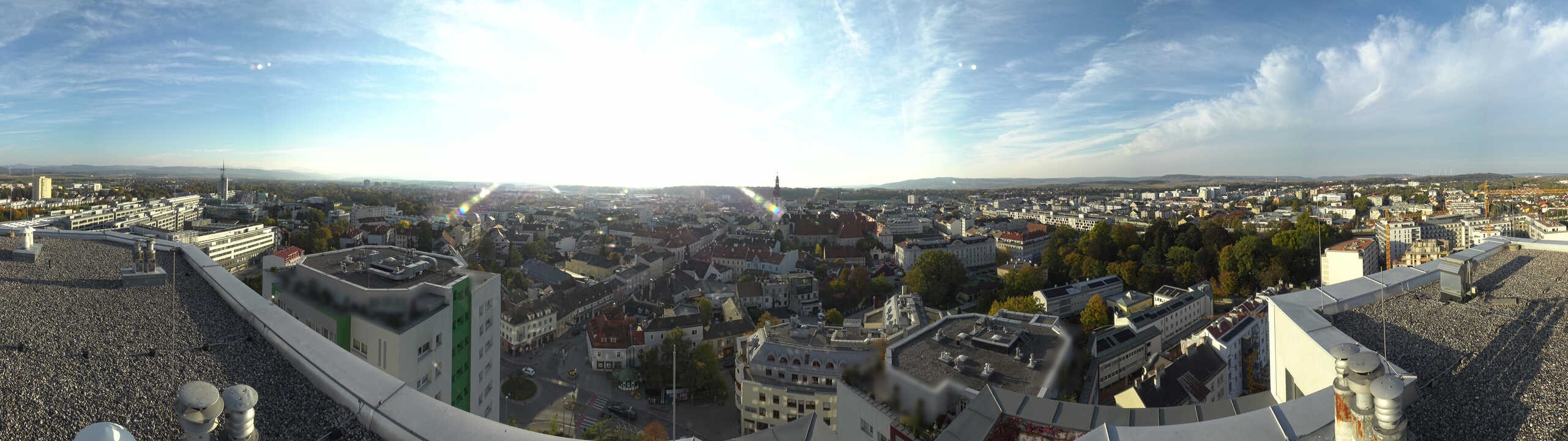 Archiv Foto Webcam St. Pölten - Blick über die Stadt