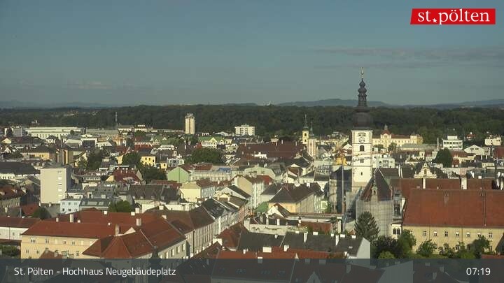 Archiv Foto Webcam Landeshauptstadt St. Pölten