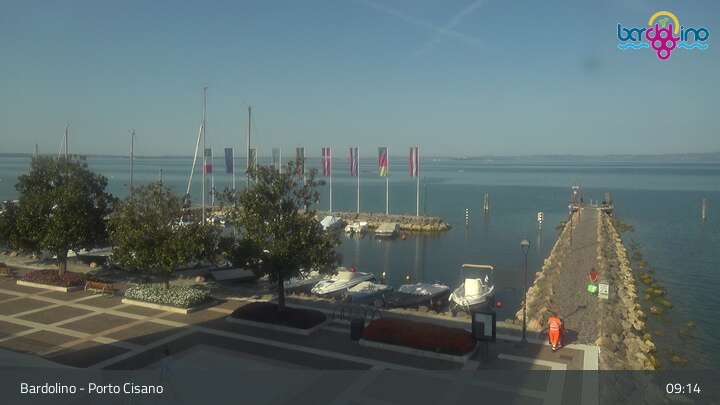 Archiv Foto Webcam Bardolino - Blick vom Lido Mirabello