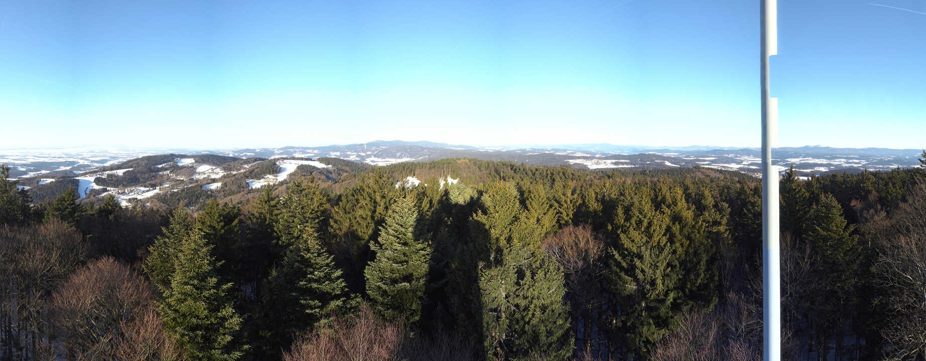 Archived image Webcam Lookout tower at Brotjacklriegel