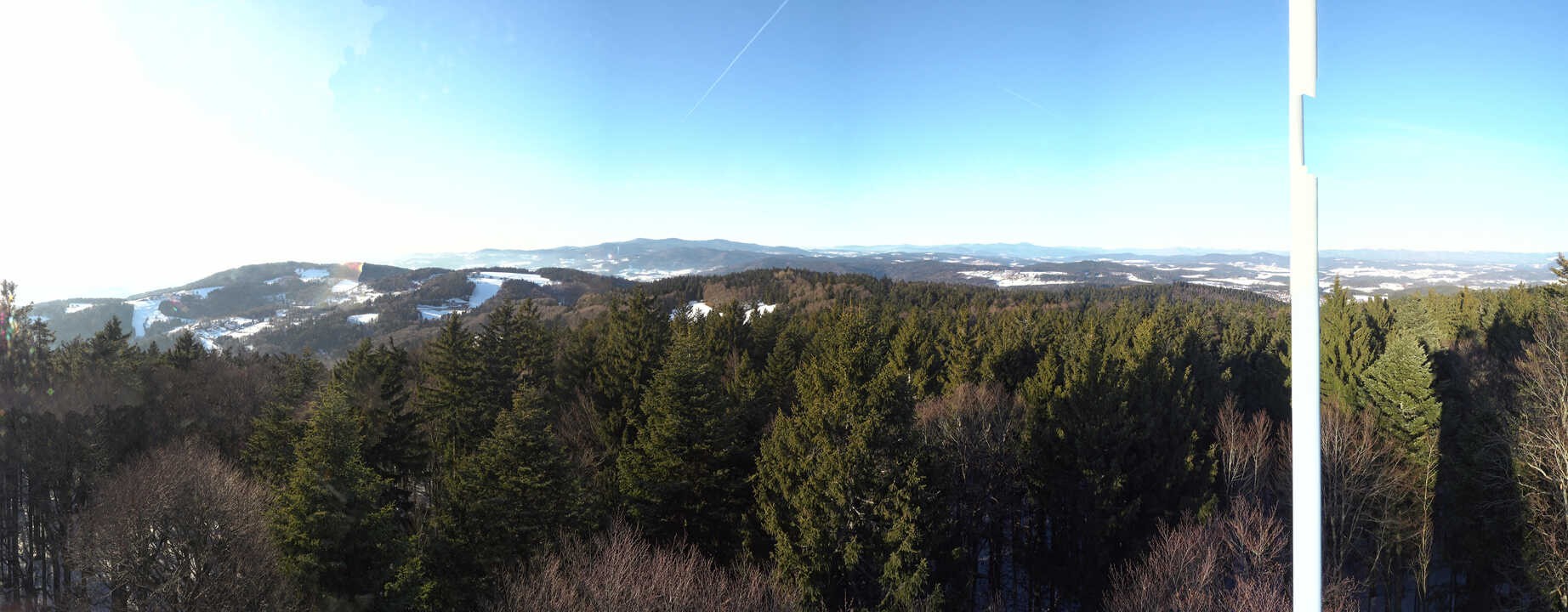 Archived image Webcam Lookout tower at Brotjacklriegel