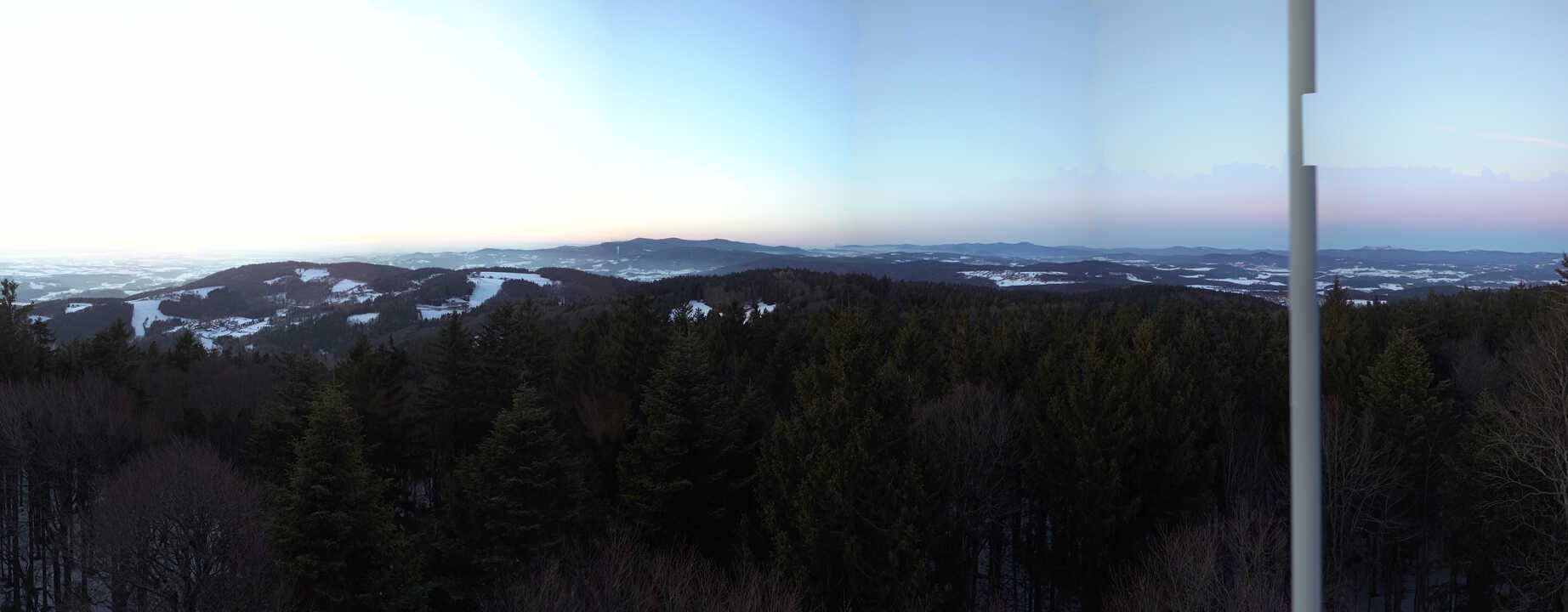 Archived image Webcam Lookout tower at Brotjacklriegel